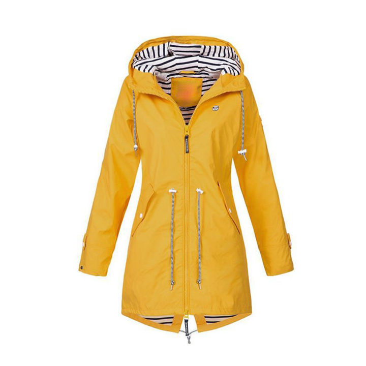 Hoodie%20Soft%20woman%20Jacket%20Waterproof%20Rain%20Coat%20Outdoor%20Outwear%20yellow%20XXL%20-%20Image%202