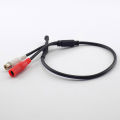 【Duoupa Store】DC 12V Mini CCTV Microphone Pickup Sound Monitor Pickup Audio RCA Power Cable for IP Camera DVR System Video.