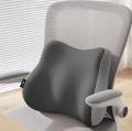 China Orthopedic Memory Foam Lumbar Pillow Back Support Cushion for Long Sitting Hours.