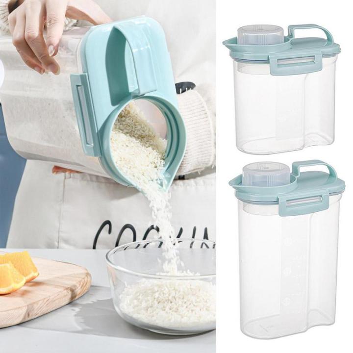 Rice Storage Barrel Large Capacity Cereal Dispenser Rice Box Grain Sealed Jar Grain Storage Bucket Food Container With Dustproof