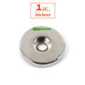 Round 30x5mm with 5mm Hole Neodymium Magnet Powerful Disk N35 NdFeB Rare Earth Magnets. 
