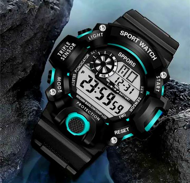 Digital%20Waterproof%20%20Smart%20looking%20Wristwatch%20-%20Mango%20Green%20-%20Image%203