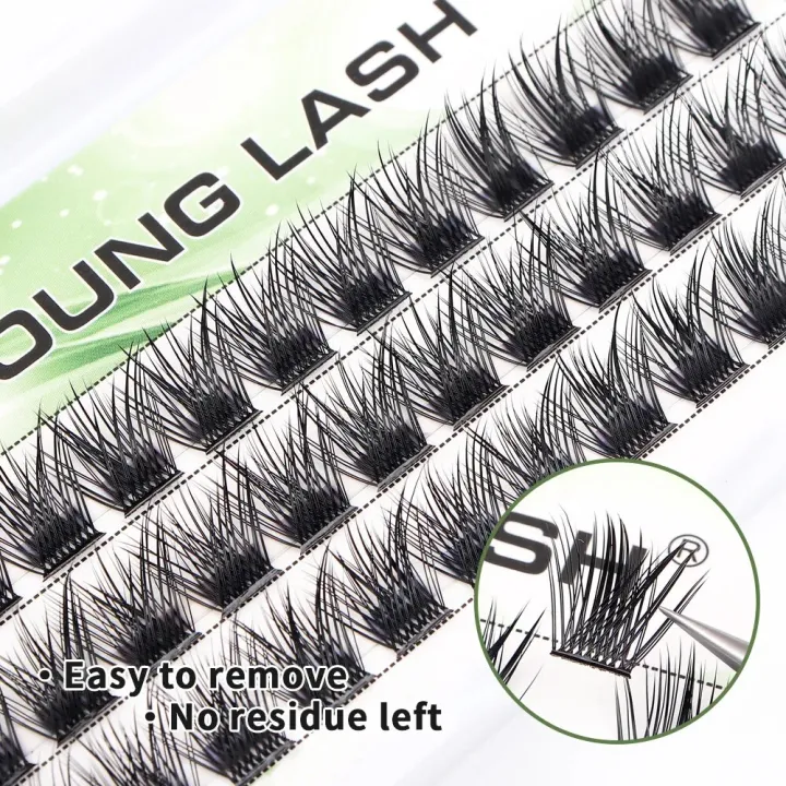 YOUNG%20LASH%20DIY%20Eyelashes%20Cluster%20Lashes%20Extensions%20C%20D%20Curl%20Premade%20Volume%20Fans%20Russian%20Eyelashes%20Makeup%20-%20Image%205