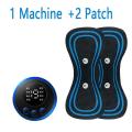 EMS Mini Neck Pulse Massager Electric LCD Display Stretcher EMS Mini Massager 2 pad.