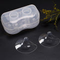 2 Piece Nipple Shield with Carrying Box BreastFeeding Nipple. 