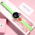 Light Green Cartoon - Children's Classic Digital Round Watch.