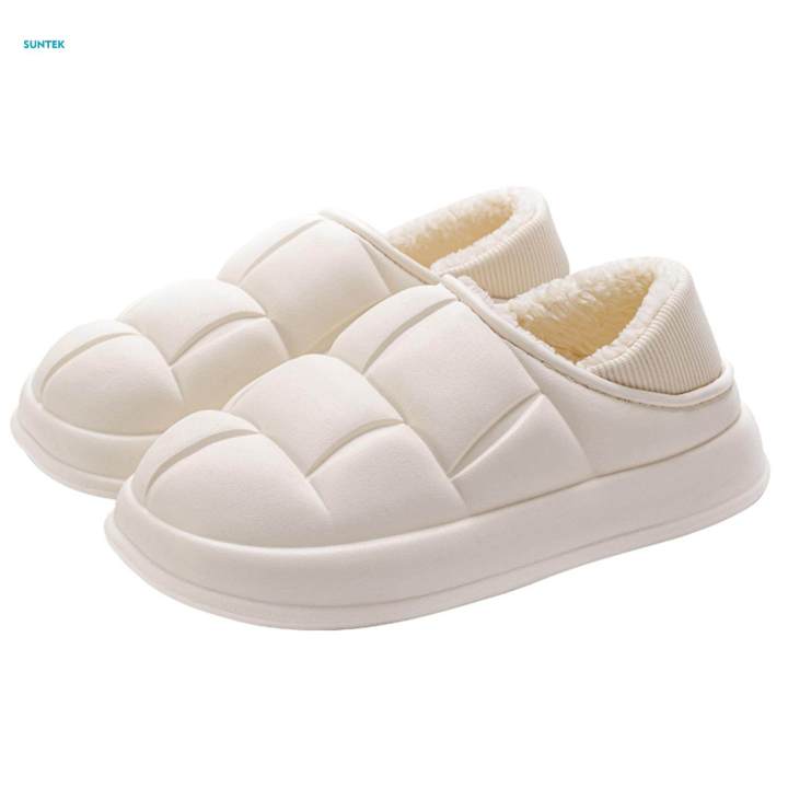 Broad Sunlight shop】（NEW）Winter Waterproof Slippers Cozy Thick