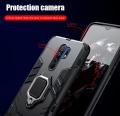 icasecover for Xiaomi POCO M2/POCO M2 Reloaded Hard Case Hybrid Shockproof Car Magnetic Ring Buckle Stand Back Cover. 