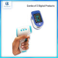 Combo OLED Fingertip Pulse Oximeter Infrared thermometer.