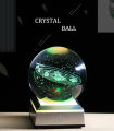 3D Crystsal LED Light Solar System Ball Laser Engraved Planets Glass Sphere Cosmic Model Globe Home Decoration Astronomy Gift. 