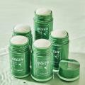 New Hot Green Tea Solid Cleansing Mask Dispel Acne Blemish Mark Remove Blackhead Acne Hydrating Moisturizing Deep Cleansing Mask.