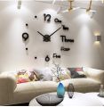 3D Diy Mirror Wall Clock.