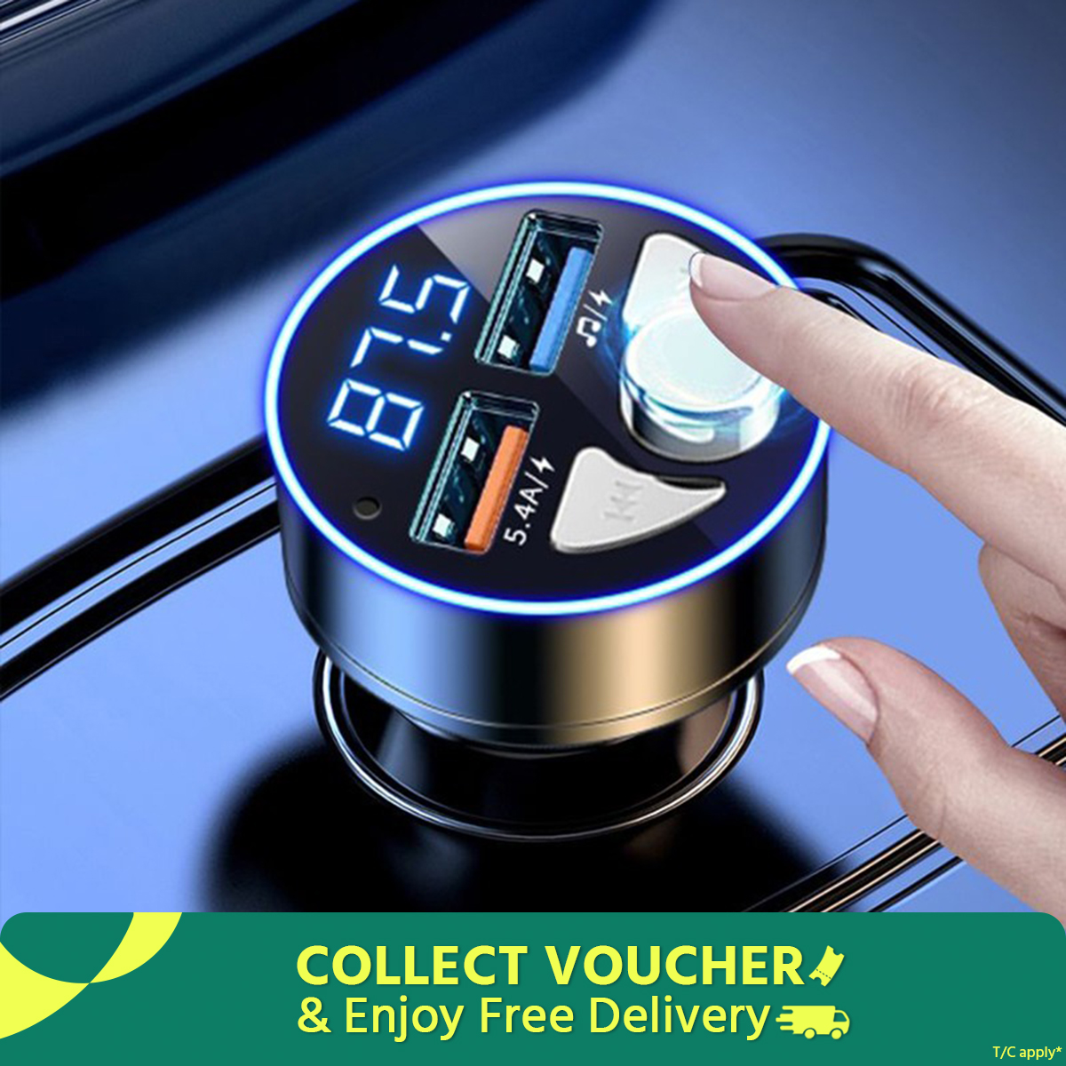 Universal Car Charger Music Player Car Bluetooth Receiver QC3.0 Car Charger Flash Charging Auto Accessories