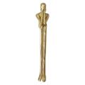 Face solid tube metal creative small gold man cabinet handle brass satin drawer handle kitchen furniture hardware. 