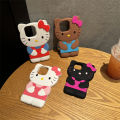 cute cartoon 3D HelloKitty Laser pattern case for IPhone15 Pro max 14 13 12 11XS max XR X 8 plus 7plus soft cover.