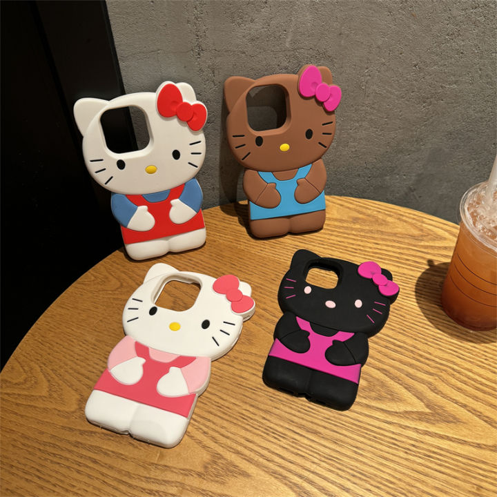 cute cartoon 3D HelloKitty Laser pattern case for IPhone15 Pro max 14 13 12 11XS max XR X 8 plus 7plus soft cover