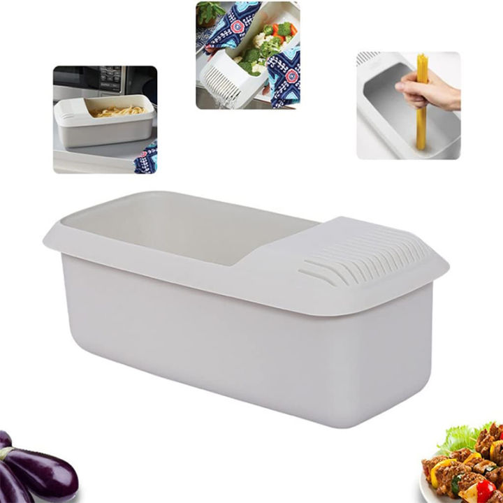 Microwave Pasta Cooker Microwaveable Pasta Cooker Spaghetti Cooker For Cook Fast Pasta Vegetable Steamer Dishwasher Bpa Free