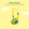 Soft Wired Headphones For Children 3.5mm Kids Over-ear Headphones High Bass Headset Adjustable Music Earphones For Ipad Phone PC. 