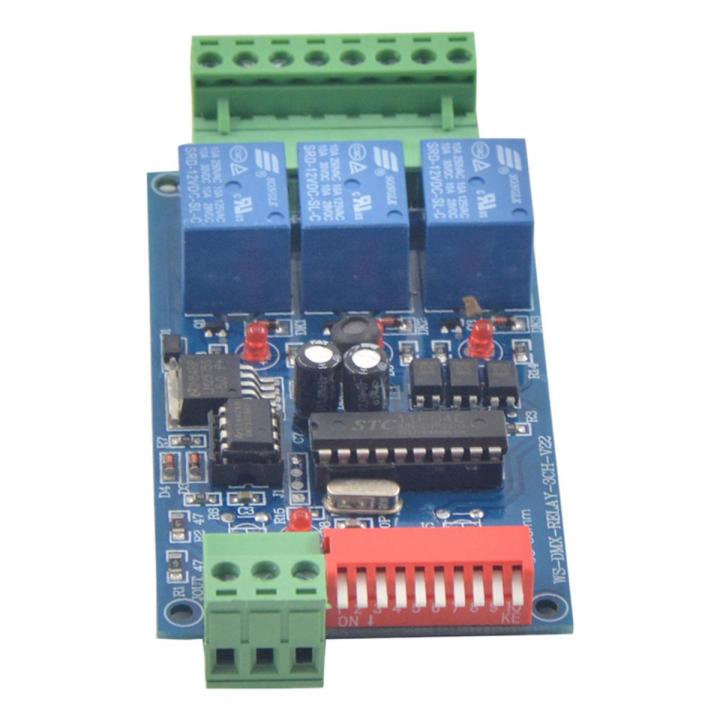 3CH DMX 512 RELAY OUTPUT , LED Dmx512 Controller Board, LED DMX512