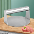Stainless Steel Smash Burger Press Hamburger Patties Meat Masher Circular Meat Press Mold For Deli Meats Kitchen Accessories.