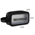 Waterproof Cosmetic Bag Makeup bag Transparent Storage Bath Bag Hand Printed Portable Wash Bag.