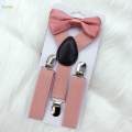 Kids Suspenders and Bow Tie Trendy Clothing Accessories with Clips Tuxedo Suspender for.