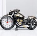 Creative Motorcycle Shape Alarm Clock Ornament Student Boy Gift Valentine's Day Present Home Room Decoration Crafts. 