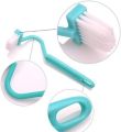 2pc Bending Toilet Brush Side Corner Cleaning Brush Bathroom Accessories Toilet Brush Corner Brush Bending Handle Scrubber - Cleaning Brushes. 