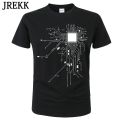 CPU Processor Circuit Diagram T Shirt Men Summer Cotton T-shirt Men's Funny Tops Fashion Tees Homme Brand UniClothes C99. 