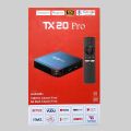 TX20 Pro 12K ULTRA HD Android Smart TV Box Voice Remote, Bluetooth, Free Dish Channel Warranty. 