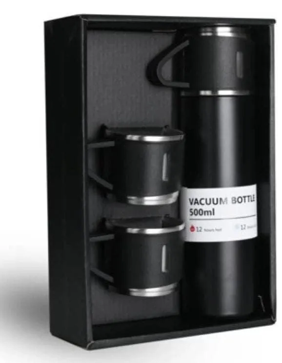 Stainless Steel Thermos Bottle 500ml — Double Wall Thermal Vacuum ...