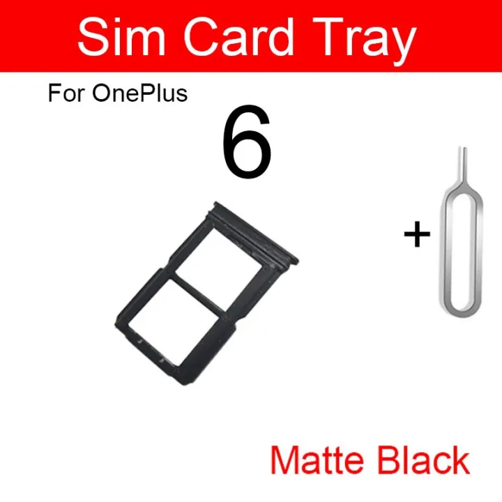 For%20OnePlus%206%20Single%20/%20Dual%20Nano%20Sim%20Card%20Tray%20Holder%20Sim%20Adaptor%20With%20Free%20Sim%20Ejector%20Pin%20Replacement%20Part%20-%20Image%203