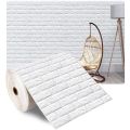 70cm*10m 3D Self-Adhesive Wallpaper Continuous Waterproof Brick Wall Sticker Living Room Bedroom Children's Room Home Decoration. 