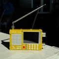 FM AM FM Short Wave Radio Receiver with Antenna Yellow. 