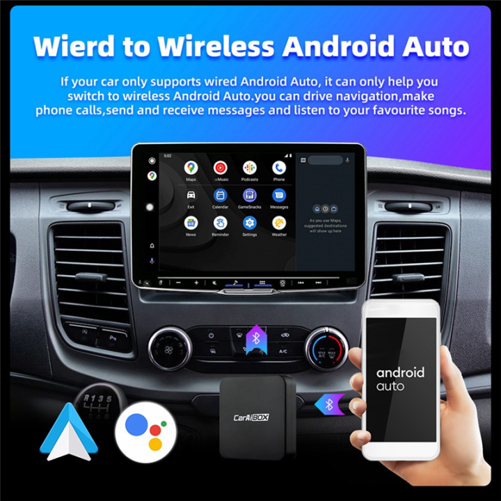 Car AI BOX 2-In-1 Wireless Android Auto Carplay Adapter Smart Car AI ...