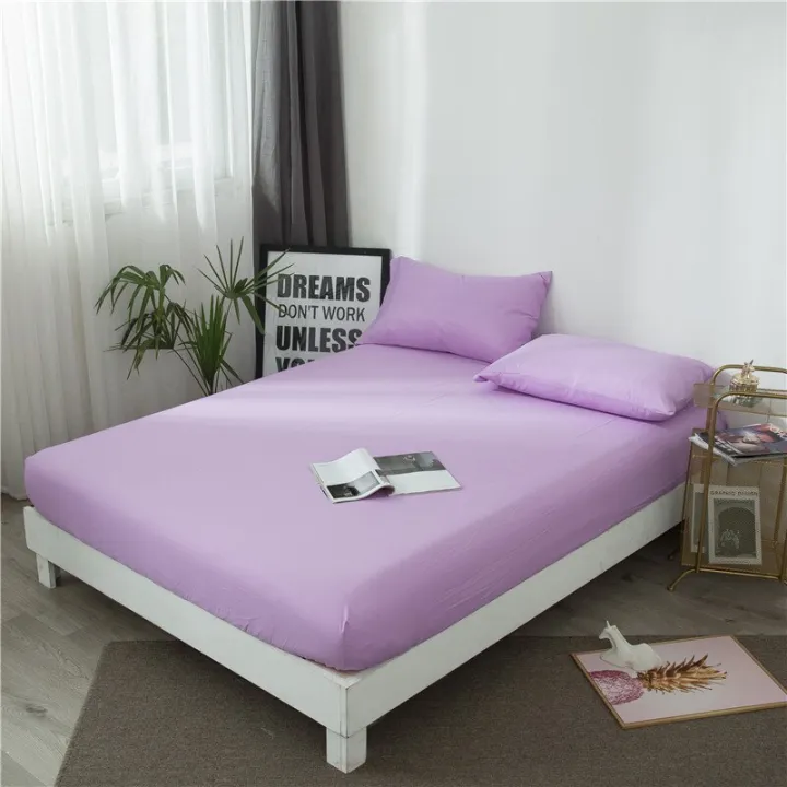 200*220%20Solid%20Color%20Bedsheet(Pillowcase%20Need%20Order)%20Bed%20Sheets%20On%20Elastic%20Queen%20King%20Size%20Fitted%20Sheet%20for%20Adults%20Drap%20Housse%20-%20Image%208