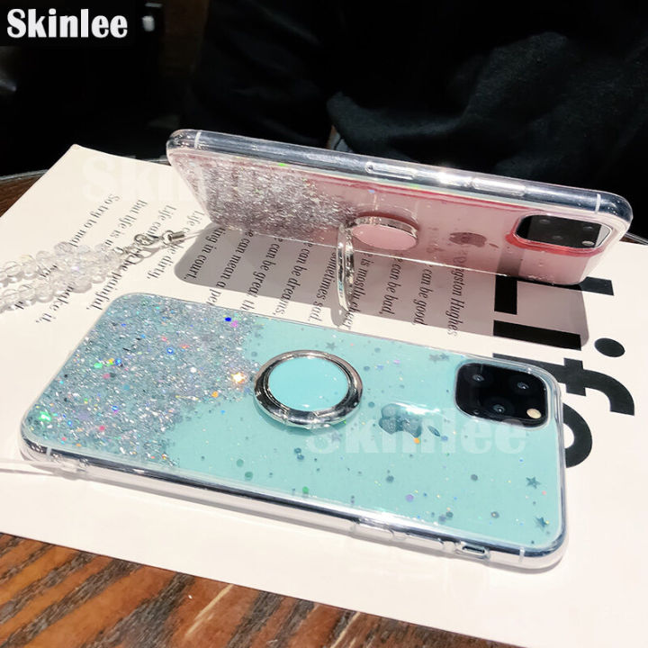 Phone%20Case%20for%20Samsung%20Galaxy%20A03%20Glitter%20Starry%20Sky%20Bling%20Ring%20Lanyard%20Shiny%20Soft%20Cases%20for%20Samsung%20A03%20Transparent%20Holder%20Stand%20Back%20Cover%20Stars%20Girls%20-%20Image%206
