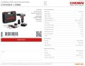 CROWN 12V Cordless Drill and screwdriver 12V (Lithium-ion, 1.5Ah), Model: CT21053 - Kings Trading. 
