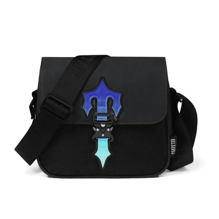 Top Quality Fashion Messenger trapstar Bag Lightweight Design Black Nylon Crossbody Bag Large Capacity Stylish Men Shoulder Bag