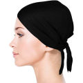 Cotton Hijab Inner Cap for Women - Black. 