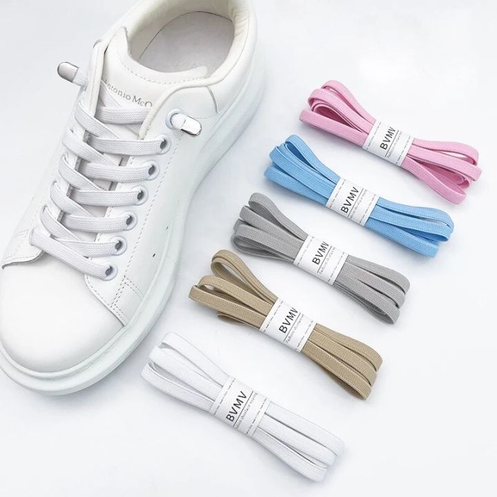 Elastic Laces Sneakers No Tie Shoe laces 6mm Bold elastic