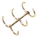 FORIDE 12 Pcs 3 Ring Book Rings Leaf Binders Office Book Rings Snap Split Hinged 20mm Inner Diameter Book Ring Gold. 