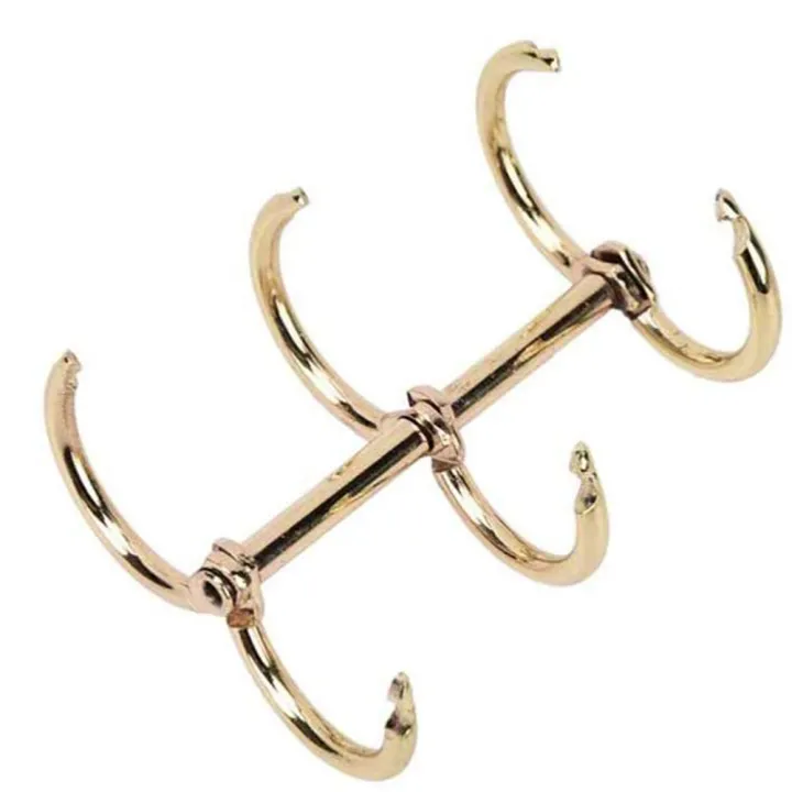 FORIDE%2012%20Pcs%203%20Ring%20Book%20Rings%20Leaf%20Binders%20Office%20Book%20Rings%20Snap%20Split%20Hinged%2020mm%20Inner%20Diameter%20Book%20Ring%20Gold%20-%20Image%203