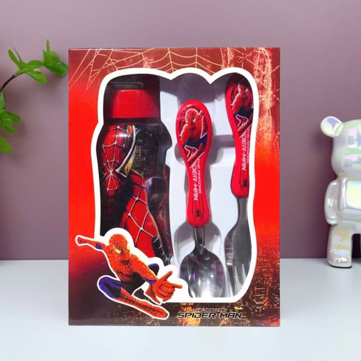 Cars%20Lightning%20c%20ableware%20Set%20Spiderman%20Anime%20Fork%20Spoon%20Water%20ottle%203-piece%20Suit%20Cutlery%20Set%20Children's%20Christmas%20ifts%20-%20Image%202