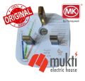 MK Made in Malaysia 13A 3 Pin Flat Plug Premium Quality White Connector Cord Adapter Electrical AC Power 3Pin.