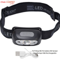 Portable LED Sensor Headlamps USB Rechargeable Induction Torch Headlight Waterproof Outdoor Camping Fishing Emergency Work Light 1 Pcs- Lighting / Headlamps - magic gift store.