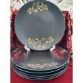 6 Pcs Exclusive Dinner Plate Set, Gift And Home Decoration - 6 Pcs Ceramic Plate Black.. 