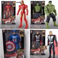 Marvel Avengers Hulk/ Iron man/ Thor/ Captain America Super Hero Figure boys light toy And With Good Light. 