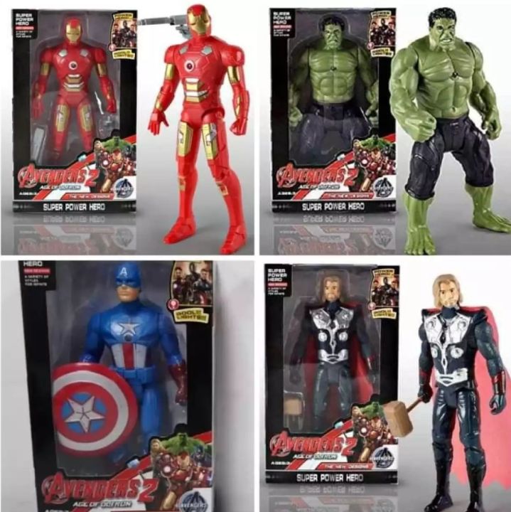 Marvel%20Avengers%20Hulk/%20Iron%20man/%20Thor/%20Captain%20America%20Super%20Hero%20Figure%20boys%20light%20toy%20And%20With%20Good%20Light%20-%20Image%207