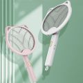New Mosquito Killer Lamp USB Rechargeable Electric Foldable Mosquito Killer Racket Fly Swatter 3000V Repellent Lamp. 